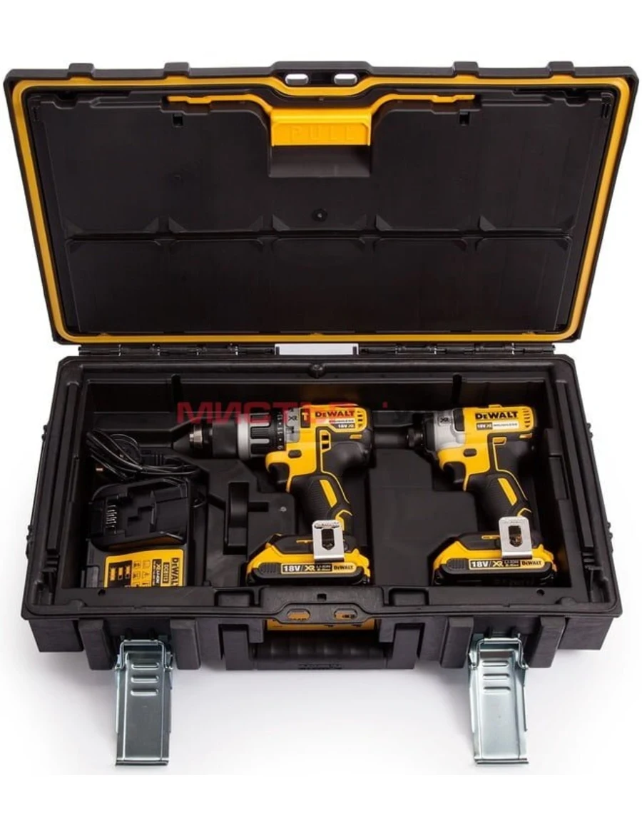 DeWALT DCK266D2 18V XR БЕЗЧЕТКОВ КОМПЛЕКТ - DCD796 УДАРЕН ВИНТОВЕРТ + DCF887 УДАРЕН ИНПАКТ