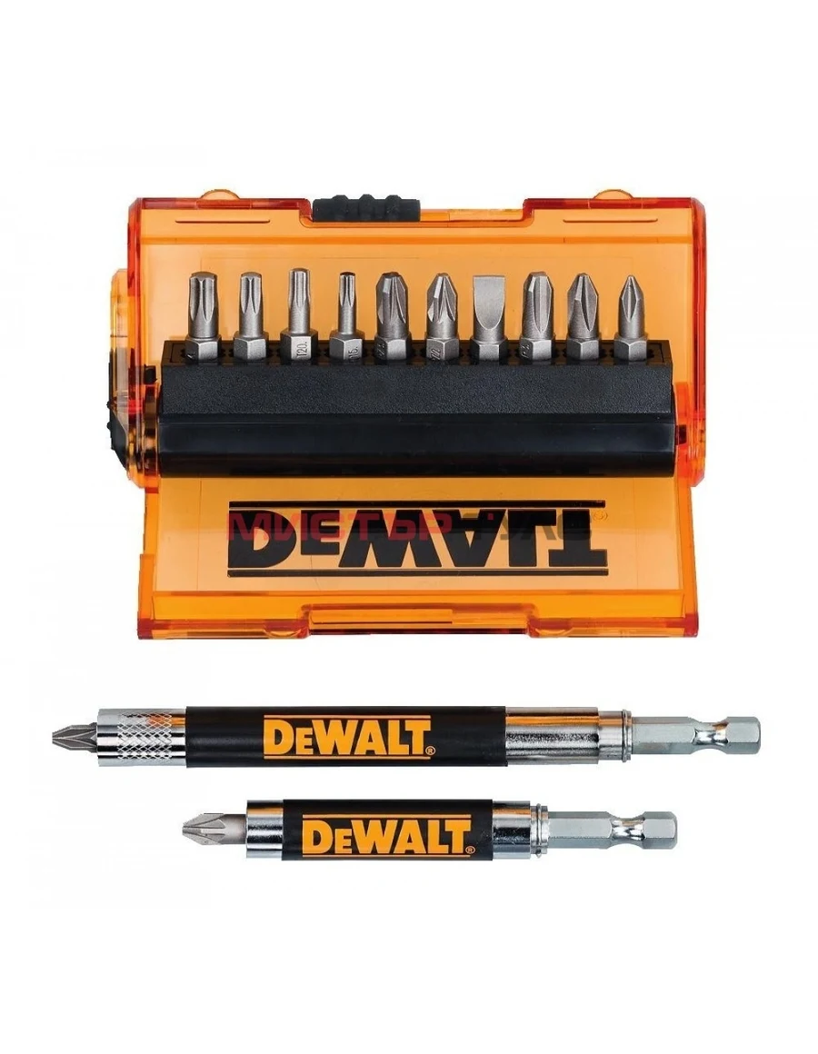 КОМПЛЕКТ БИТОВЕ И МАГНИТНИ УДЪЛЖИТЕЛИ DeWALT DT71502