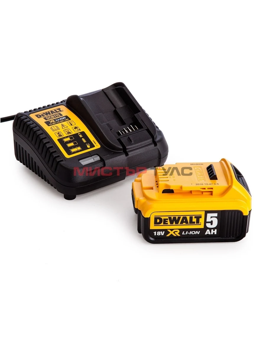 КОМПЛЕКТ ЗАРЯДНО УСТРОЙСТВО DeWalt DCB115 с батерия DeWalt DCB184-5Ah