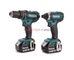 ВИНТОВЕРТ MAKITA DHP482, ИМПАКТ MAKITA DTD152 с 2 бр. БАТЕРИИ 3Ah