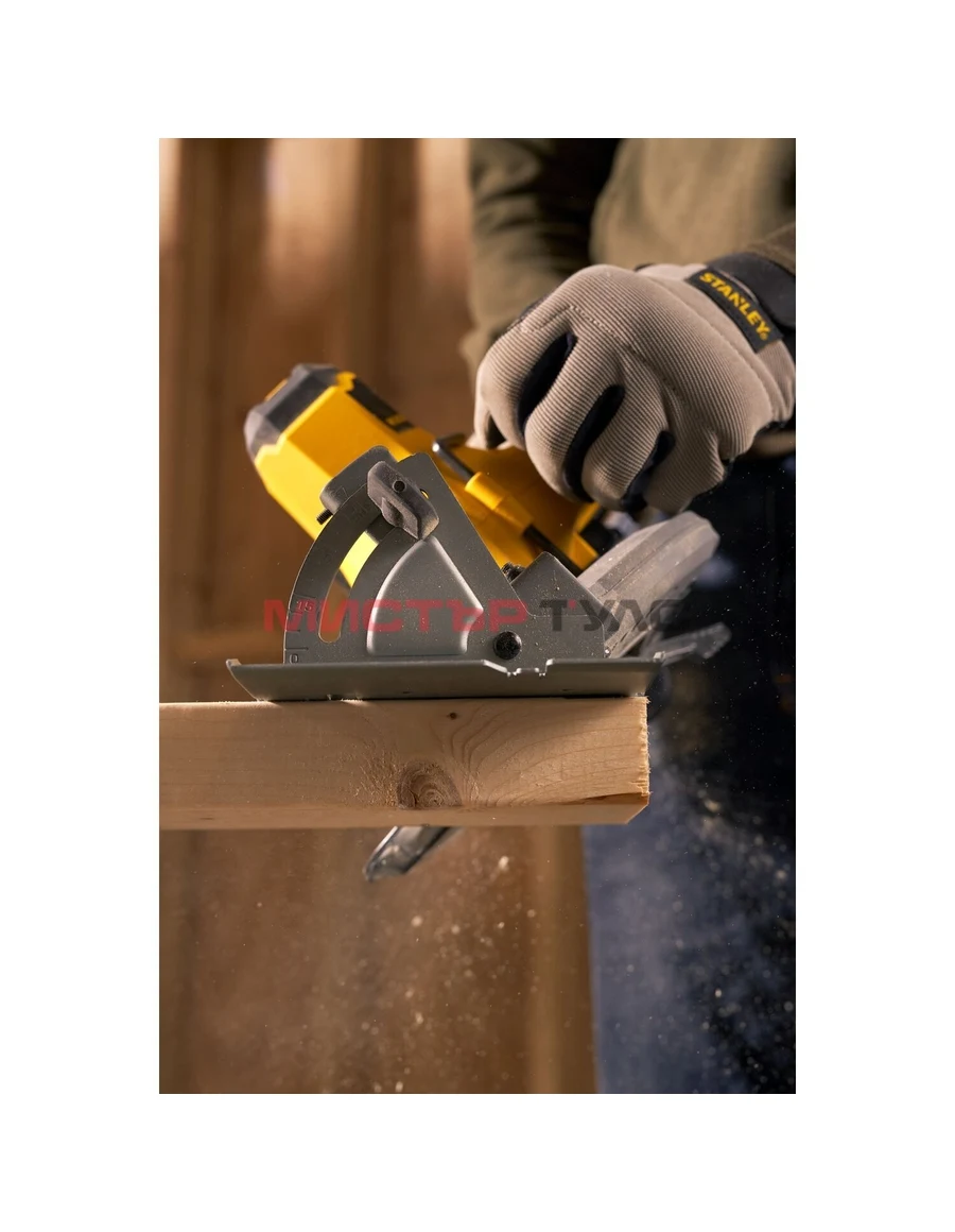 Акумулаторен ръчен циркуляр STANLEY SFMCS500B, 18V, 165mm