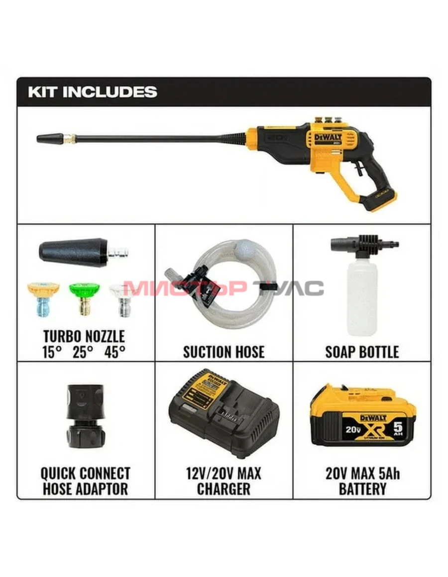 Водоструйка Dewalt на Батерия USA DCPW550N