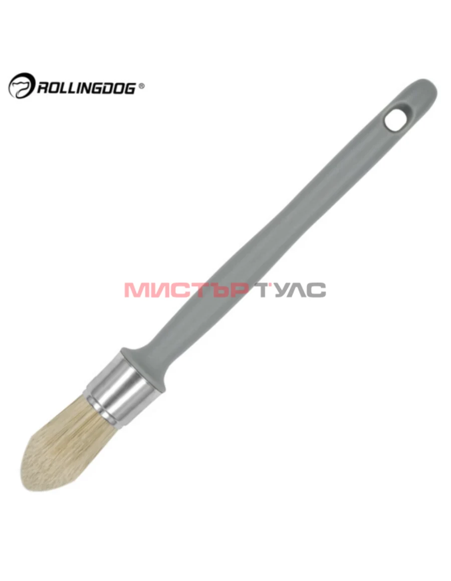 КРЪГЛА ЧЕТКА ЗА ДЕТАЙЛНО БОЯДИСВАНЕ ROLLINGDOG T60 25ММ СМЕСЕНИ ВЛАКНА СЕРИЯ STANDARD