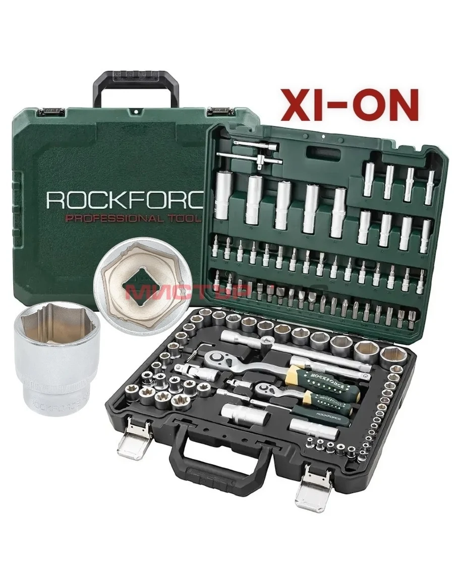 ГЕДОРЕ 108 ЧАСТИ 1/2“ И 1/4“ СЪС СПЕЦИАЛНИ ВЛОЖКИ ROCKFORCE XI-ON
