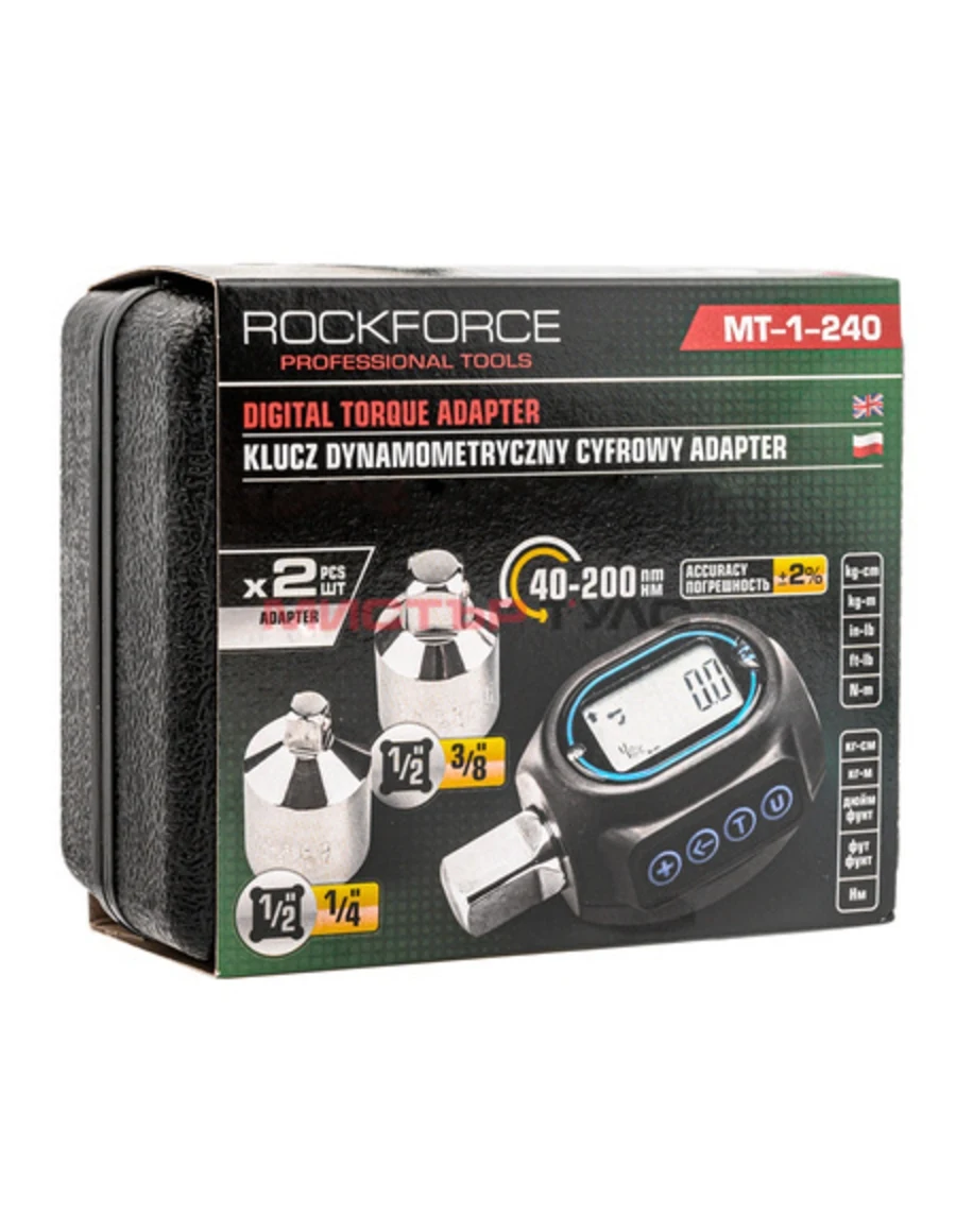 ЦИФРОВ ДИНАМОМЕТРИЧЕН АДАПТЕР 1/2” 40 – 200 NM ROCKFORCE