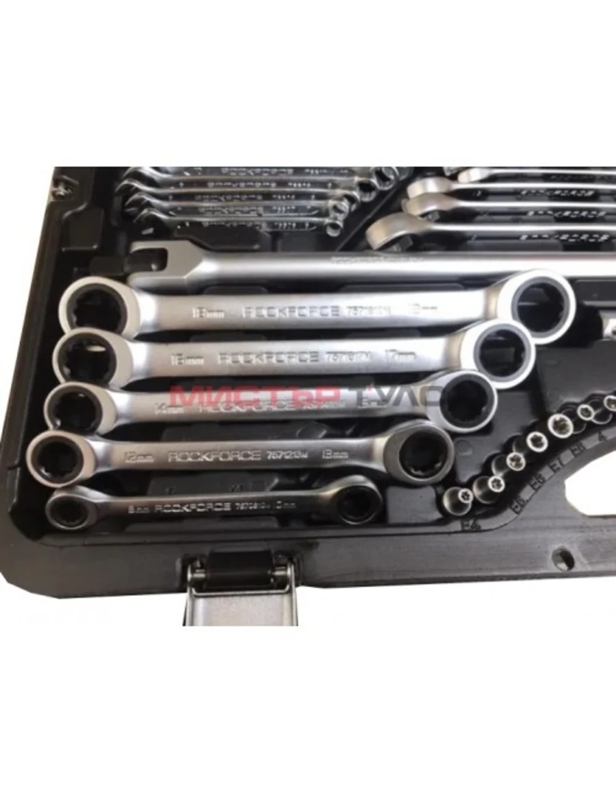 ГЕДОРЕ 1/4″, 3/8″, 1/2″ 142+6 ЧАСТИ ROCKFORCE PREMIUMv