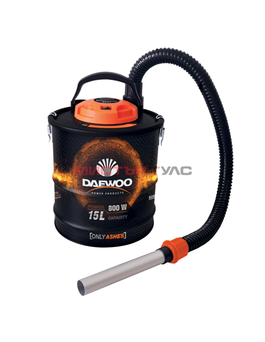 Прахосмукачка за пепел 800W, 15l DAEWOO