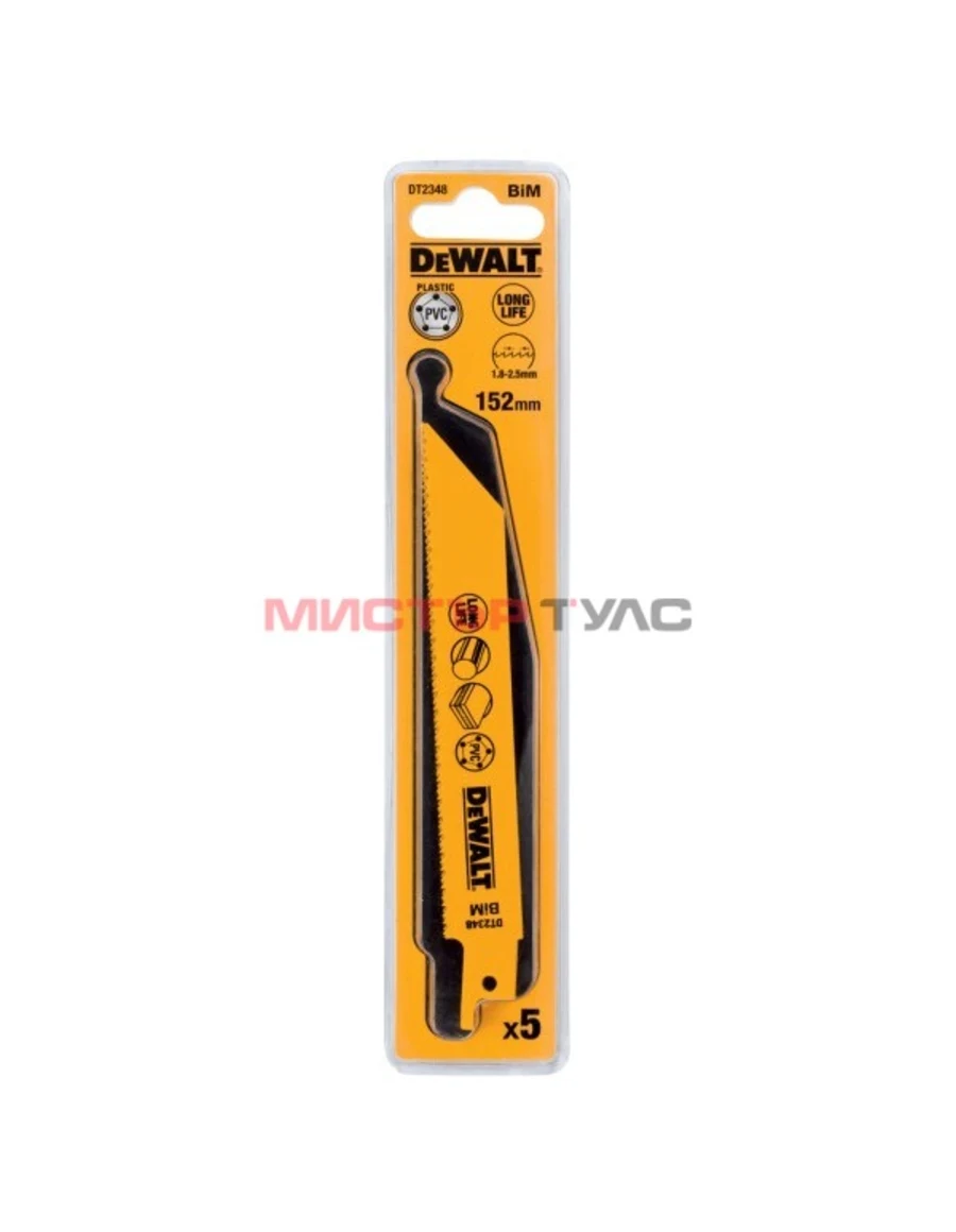 Нож за саблен трион за дърво и метал DeWALT DT2348, 152mm, 1 брой