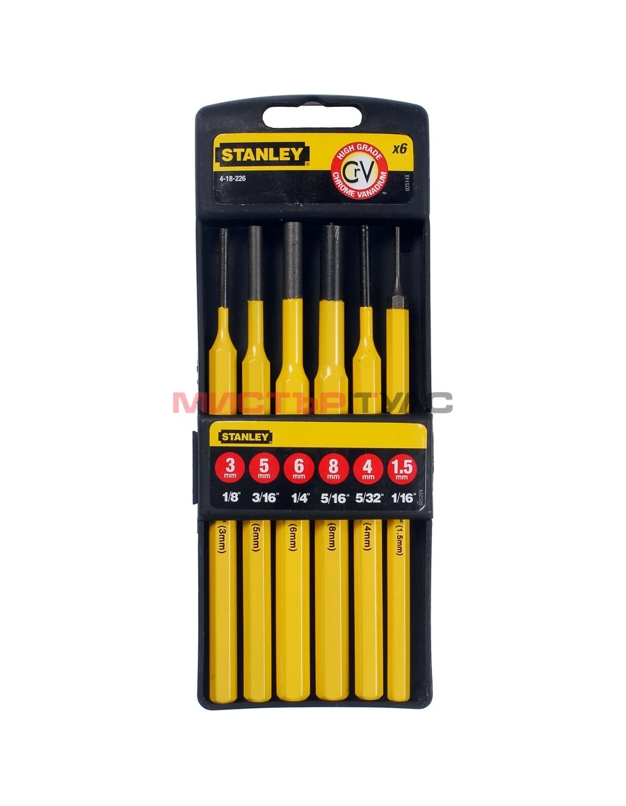 Комплект избивачи STANLEY 4-18-226, 6 броя