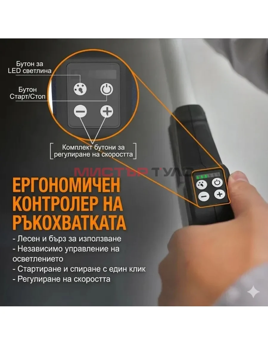 MAXXT MBLS400F Сгъваема шлайфмашина жираф безчеткова, ексцентрична