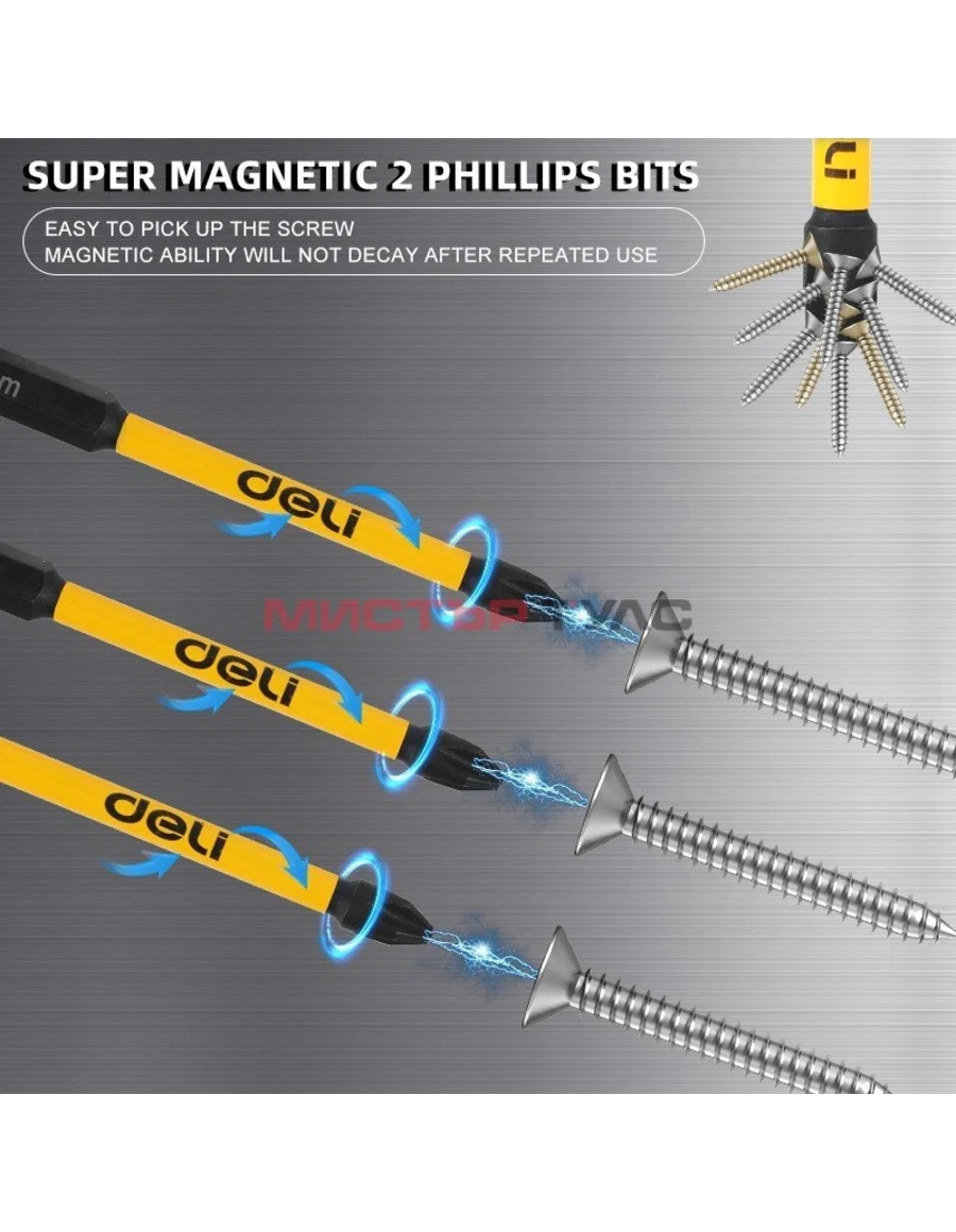 К-т ударни битове PH2x100 и EDL251100 - 10бр.