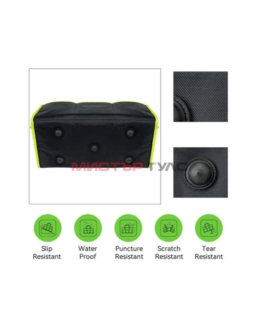 Чанта за инструменти Huepar TB01 - 48 × 25 × 33 см - 20 джоба / Водоотблъскваща професионална чанта