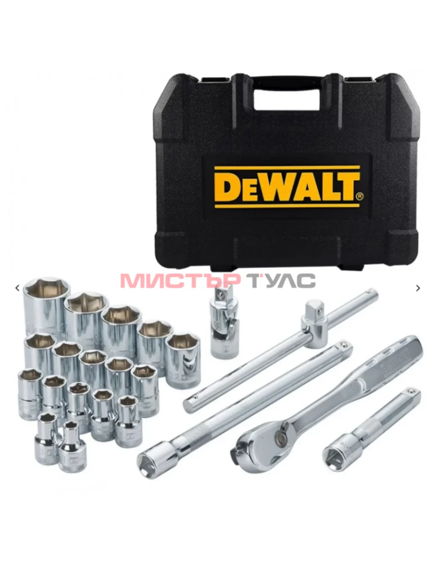 Гедоре комплект DeWALT DWMT19241-1, 1/2", 8-32 мм, 22 части