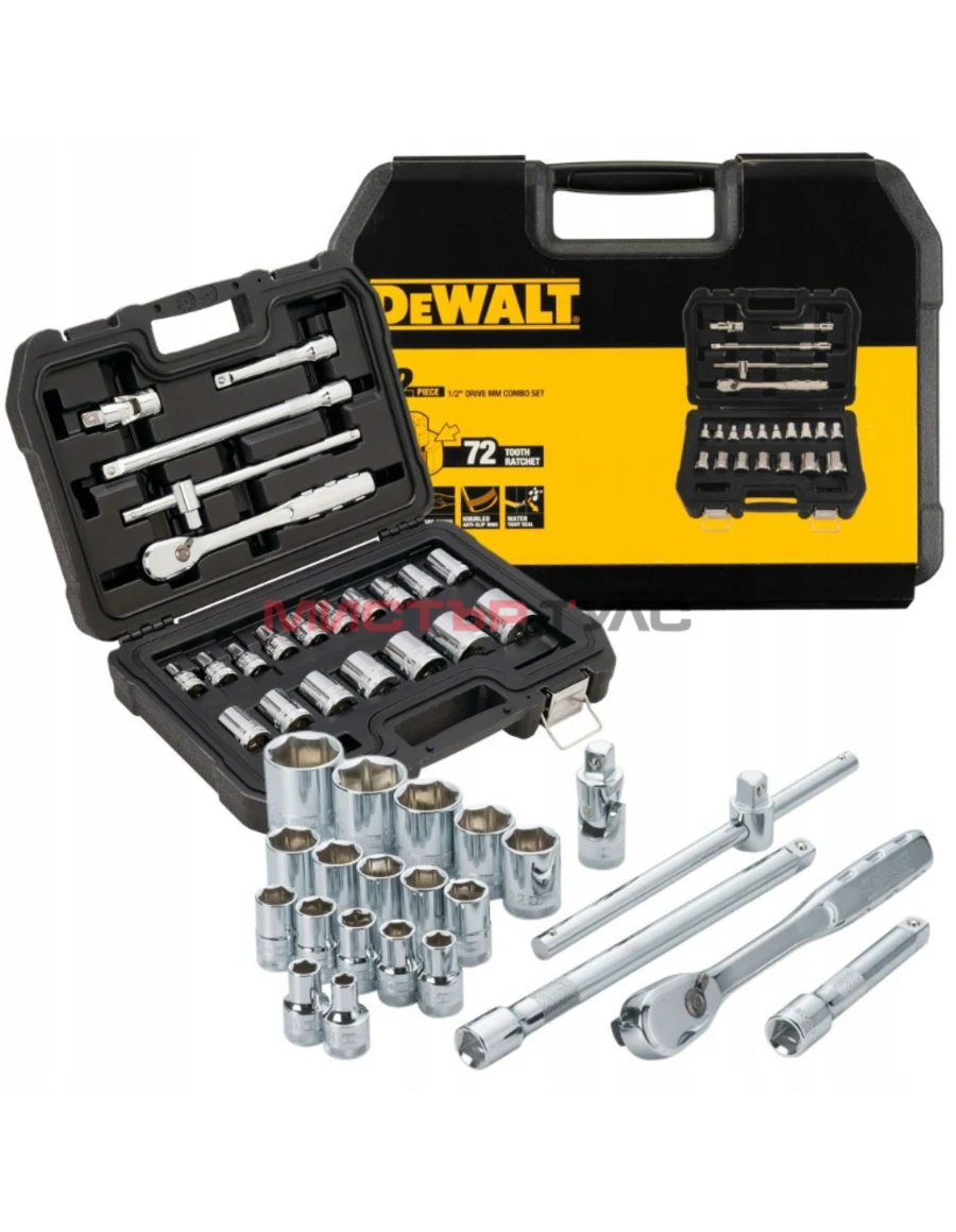 Гедоре комплект DeWALT DWMT19241-1, 1/2", 8-32 мм, 22 части