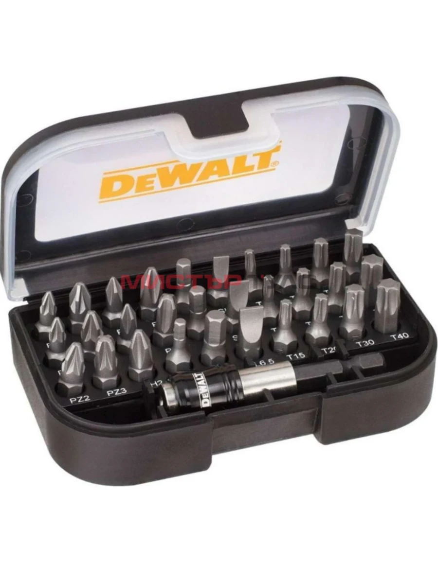 Комплект битове DeWALT DT7944TS, 1/4", 31 бр.