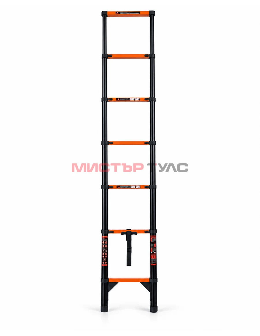 Телескопична стълба 4,7 м – Lock System, противоплъзгащи крака, до 150 кг H57